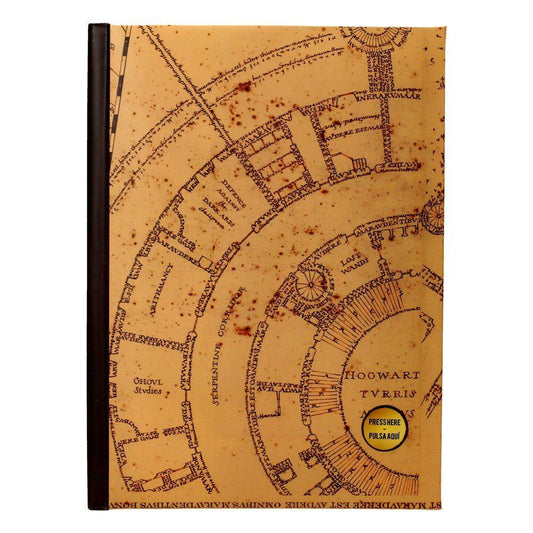 Harry Potter Anteckningsblock with Light Marauder's Map