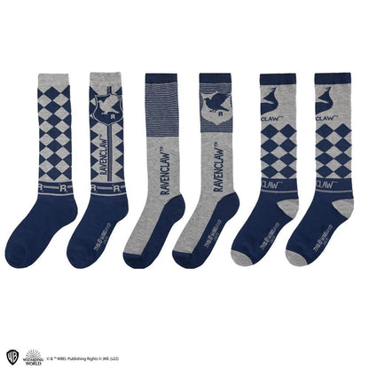 Harry Potter Knee-high Strumpor 3-Pack Ravenclaw