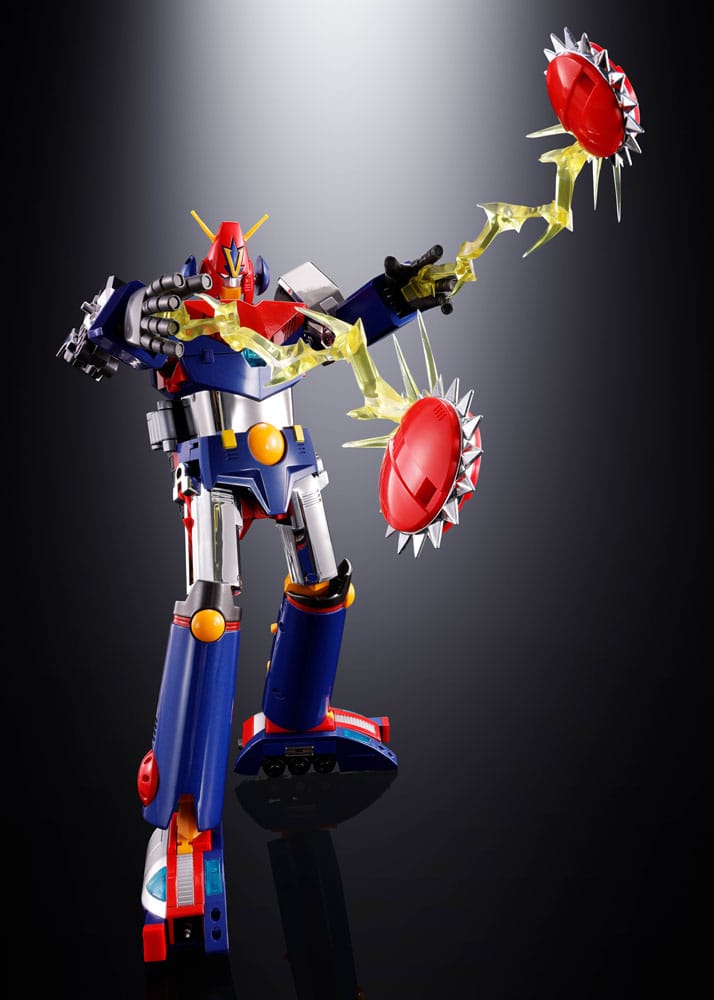 Super Electromagnetic Machine Voltes V Soul of Chogokin Diecast Actionfigur GX50-SP Com-Battler V Chogokin 50th Anniversary Ver. 25 cm