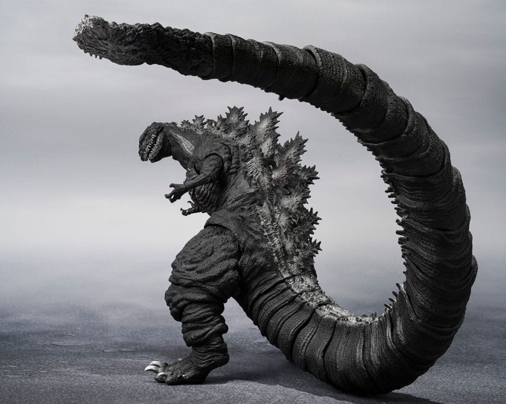 Godzilla S.H. MonsterArts Actionfigur Godzilla (2016) - Fjärde Orthochromatiska Versionen 18 cm