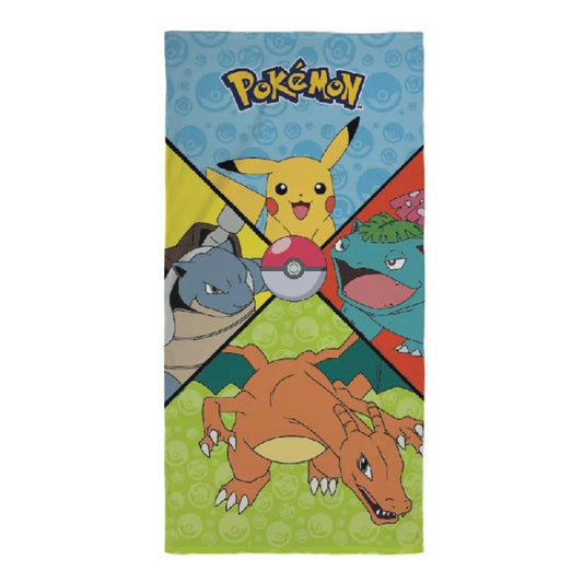 One Piece Premium Handduk Starter Pokemon 70 x 140 cm