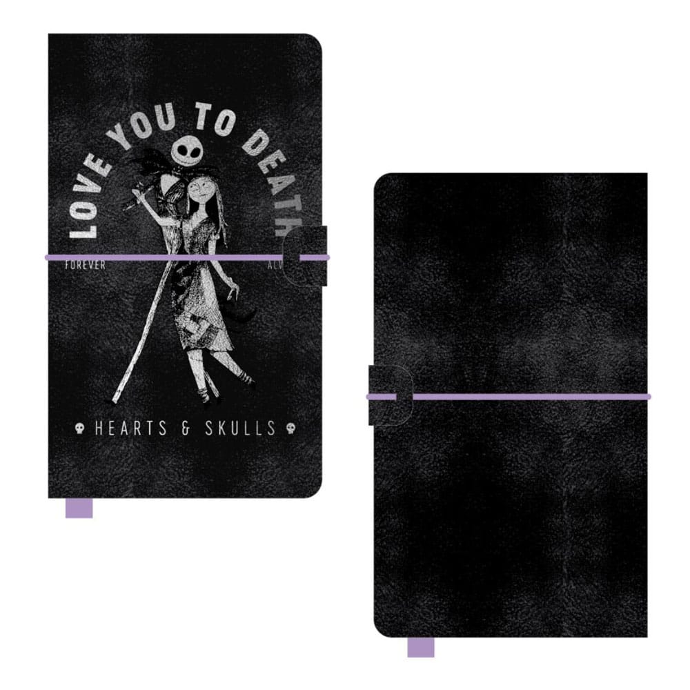 Nightmare Before Christmas Premium A5 Notebook - Sally & Jack