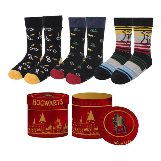 Harry Potter Strumpor 3-Pack Hogwarts 8-45