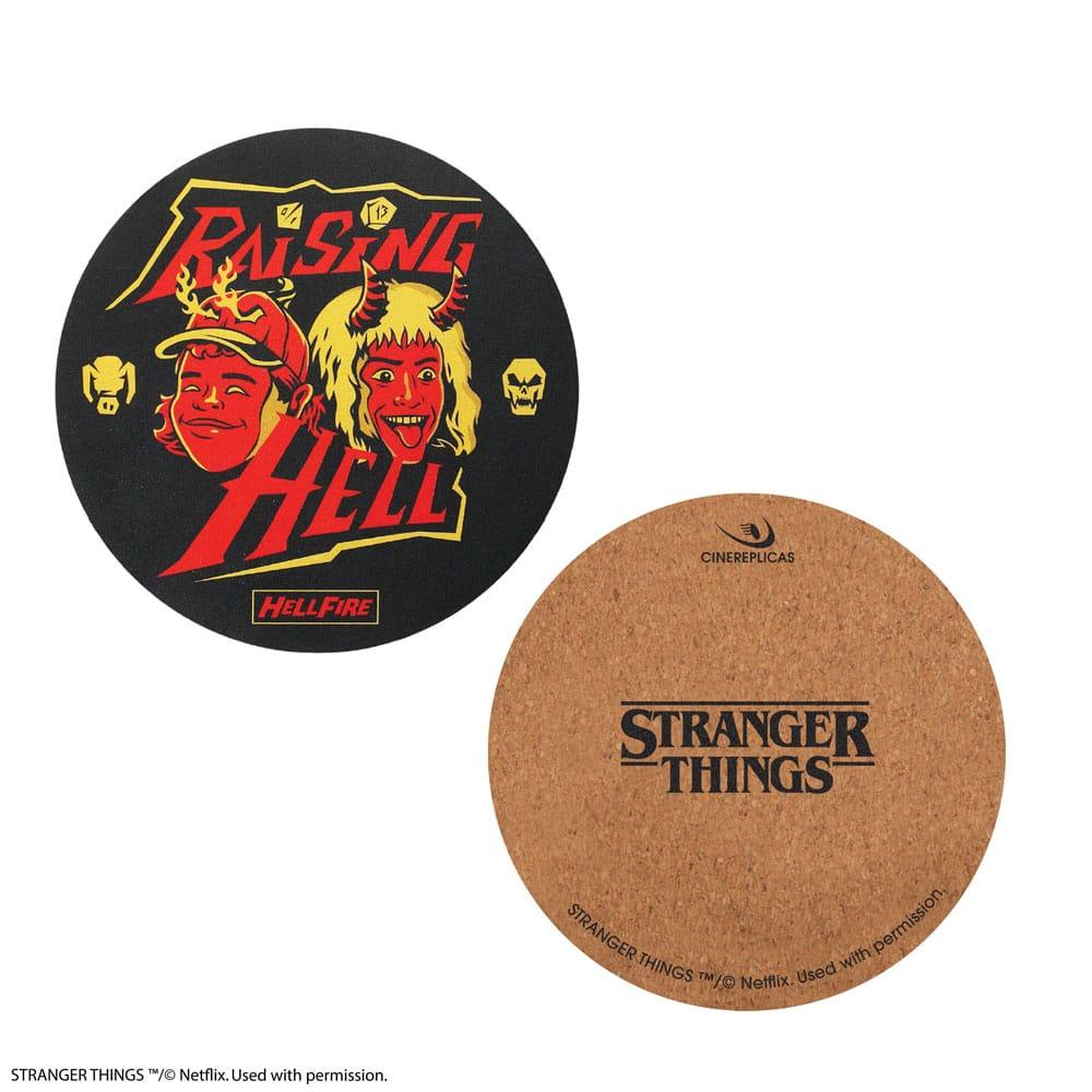 Stranger Things Glasunderlägg 4-Pack Hellfire Club