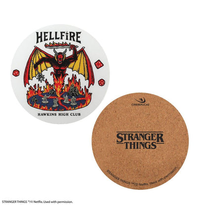 Stranger Things Glasunderlägg 4-Pack Hellfire Club