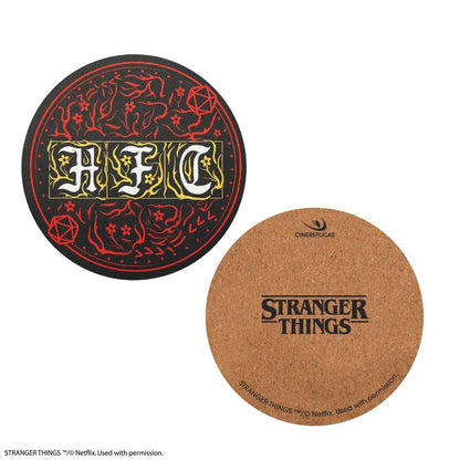 Stranger Things Glasunderlägg 4-Pack Hellfire Club