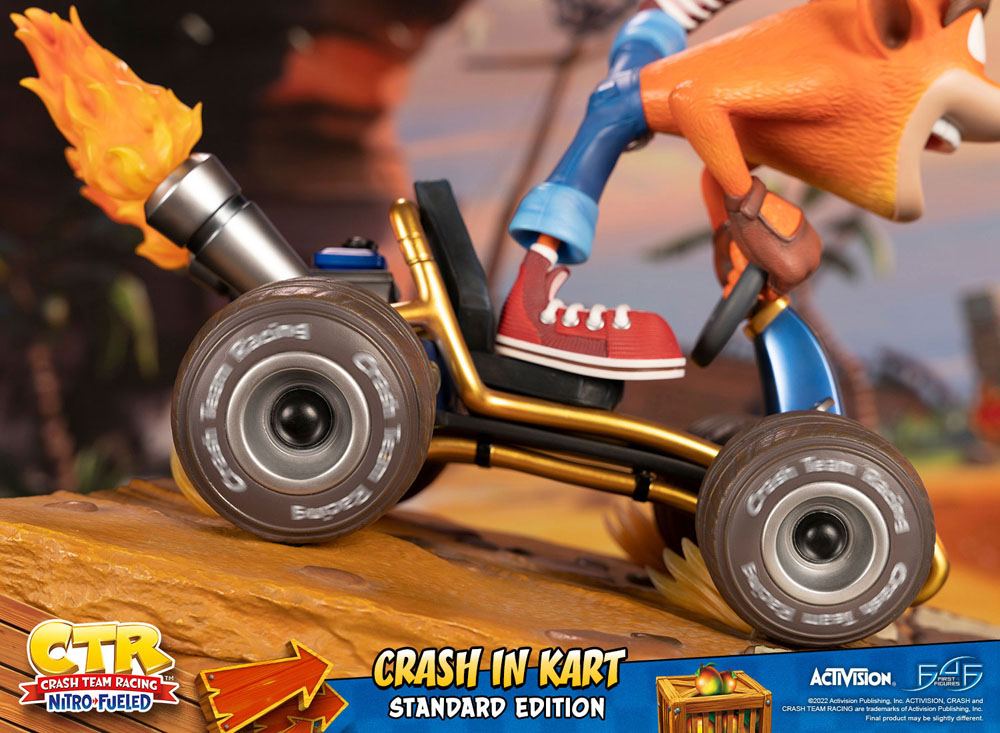 Crash Team Racing Nitro-Fueled Staty Crash in Kart 31 cm