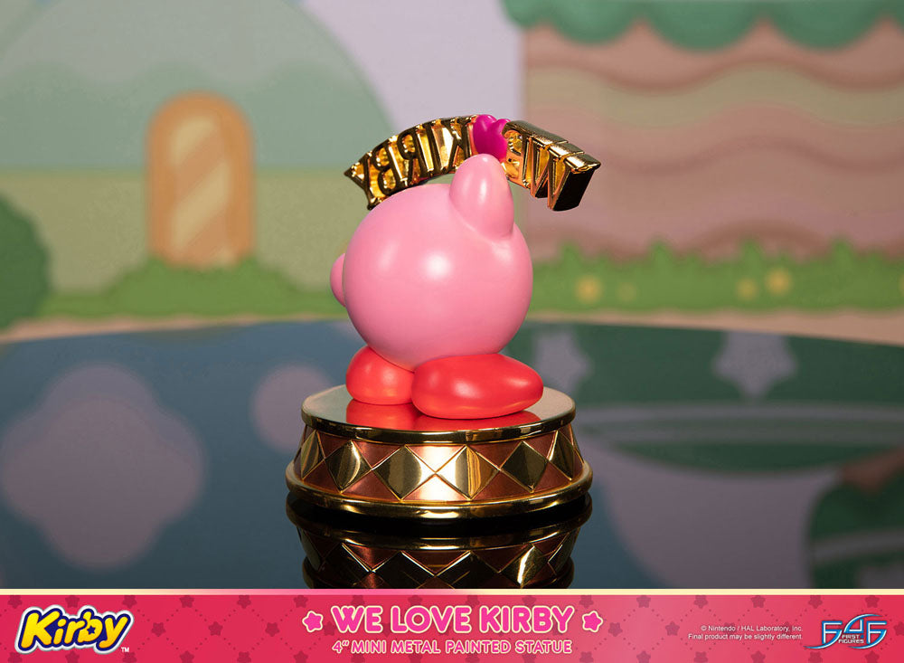 Kirby DieCast Statue - We Love Kirby 10 cm