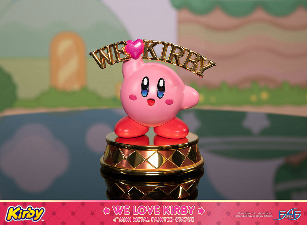 Kirby DieCast Statue - We Love Kirby 10 cm