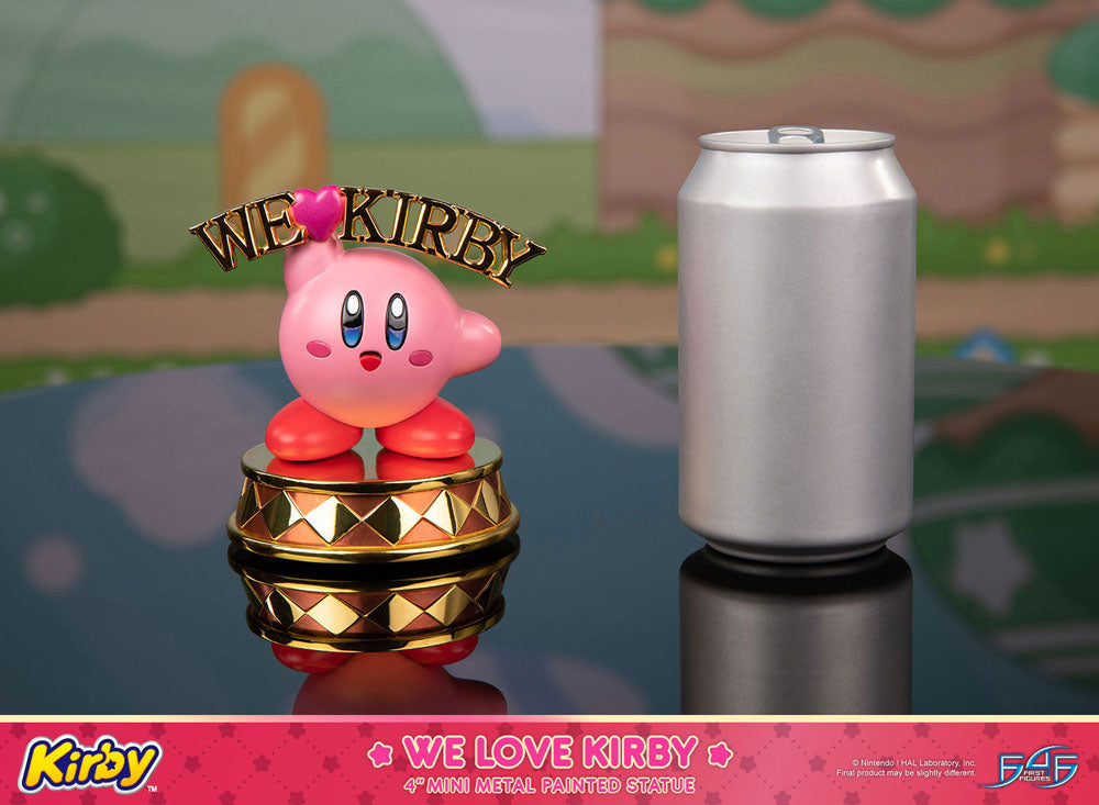 Kirby DieCast Statue - We Love Kirby 10 cm