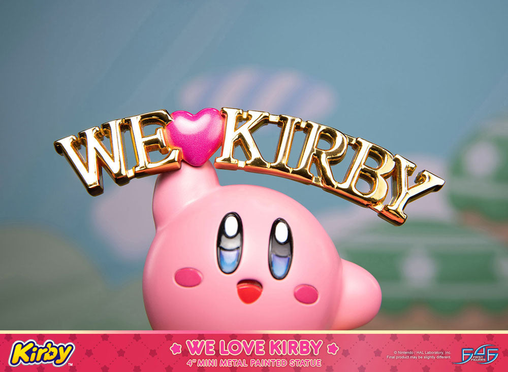 Kirby DieCast Statue - We Love Kirby 10 cm