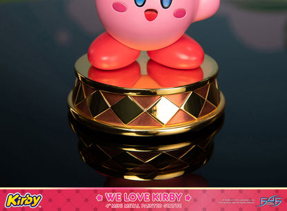 Kirby DieCast Statue - We Love Kirby 10 cm