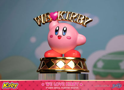 Kirby DieCast Statue - We Love Kirby 10 cm