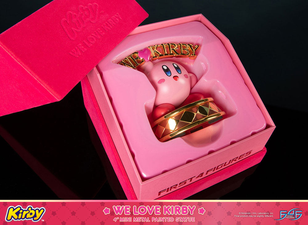 Kirby DieCast Statue - We Love Kirby 10 cm