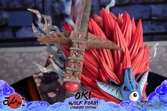 Okami Staty Oki (Wolf Form) 35 cm