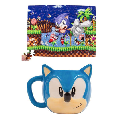 Sonic the Hedgehog Mugg & Pussel Set Sonic