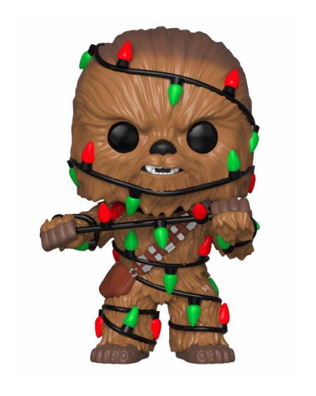 Star Wars POP Vinyl Bobble-Head Holiday Chewbacca with Lights 9 cm