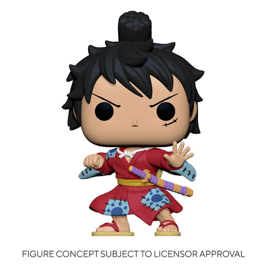 One Piece POP Television Figur Luffy in Kimono 9 cm