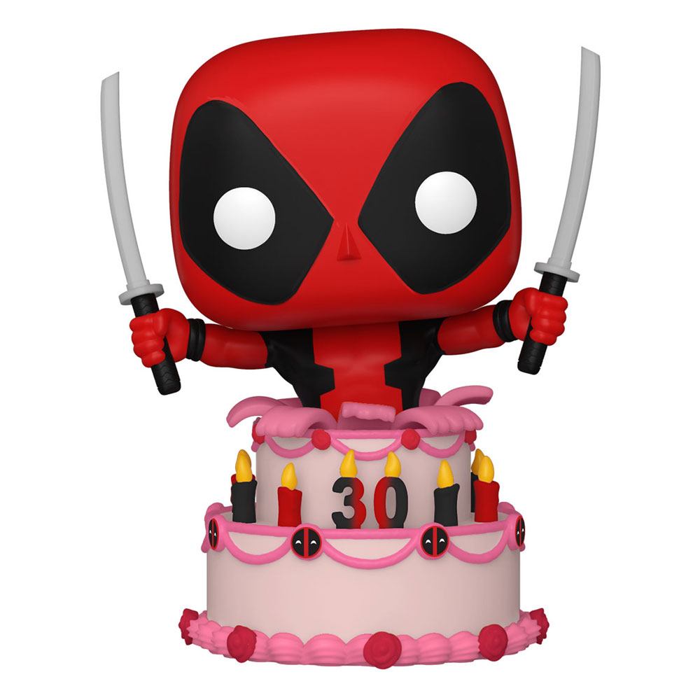 Marvel Deadpool 30th Anniversary POP! Vinyl Figure Deadpool in Cake 9 cm