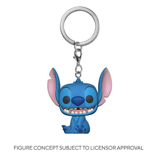 Lilo & Stitch Pocket POP Vinyl Nyckelringar 4 cm Stitch Display (12)