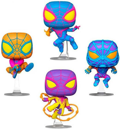 Marvel POP! TV Vinyl Figure 4-Pack Miles Morales (BLKLT) 9 cm