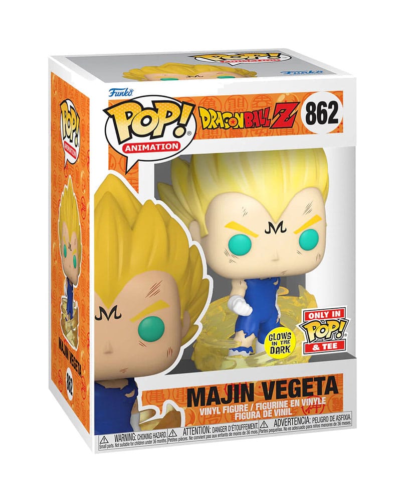 Dragonball Z POP! & Tee Box Majin Vegeta - Storlek XL