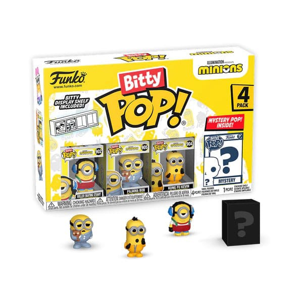 Minions Bitty POP! Vinyl Figure 4-Pack Roller Skating Stuart 2