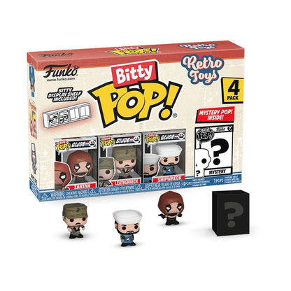 Your favourite Pops! have been shrunk into Bitty Pops!

Expand your collection with this assortment of Bitty Pop! figures featuring your most beloved cartoon characters! 

Each 4-pack comes with one rare or hyper rare mystery Bitty Pop! to complete the series.   

Bitty Pops! are packaged in hard acrylic cases with detachable bottom lids. Detachable bottom lids double as acrylic bases