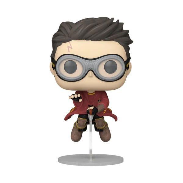 Harry Potter POP Movies Figur Harry w/Broom(Quidditch) 9 cm