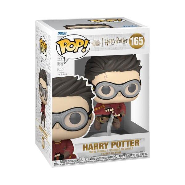 Harry Potter POP Movies Figur Harry w/Broom(Quidditch) 9 cm