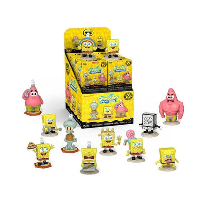 Svampbob Fyrkant SquarePants Mini Actionfigurer 25th Anniversary 5 cm Display (12)