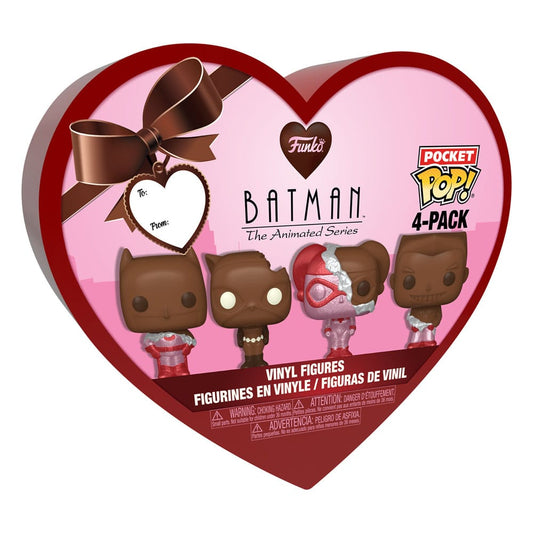 DC Valentines Pocket POP Figur 4-Pack Choc 4 cm