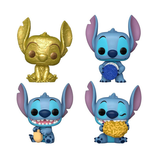 Stitch Holiday 2024 Pocket POP Vinyl Mini Actionfigurer 4-Pack Dreidel Box 4 cm