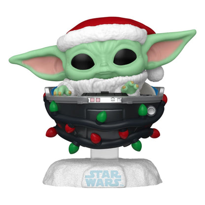 Star Wars: Mandalorian POP Figur Holiday Grogu Pram 9 cm