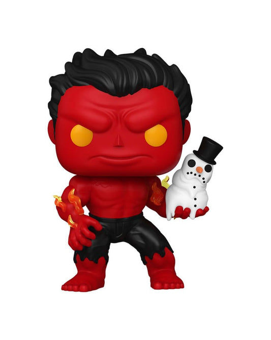 Marvel POP Figur Holiday Red Hulk 9 cm