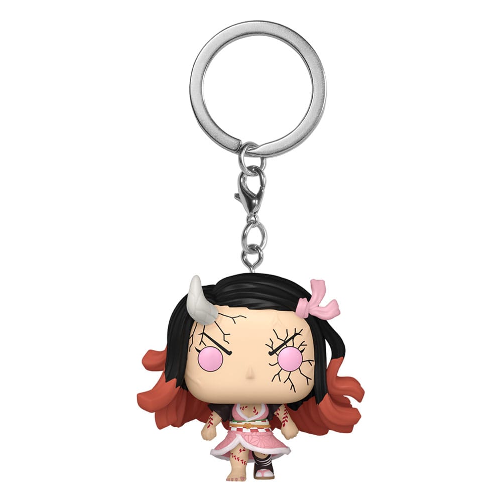 Demon Slayer: Kimetsu no Yaiba POP Vinyl Nyckelringar 4 cm Nezuko(Demon Form) Display (12)