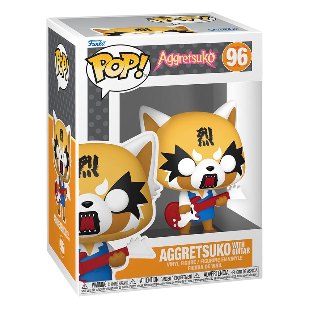 Sanrio POP! Aggretsuko Vinyl Figur med Gitarr 9 cm