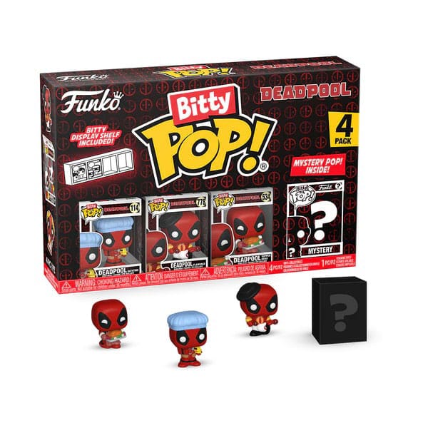 Deadpool Bitty POP Figur 4-Pack Bathtime 2,5 cm