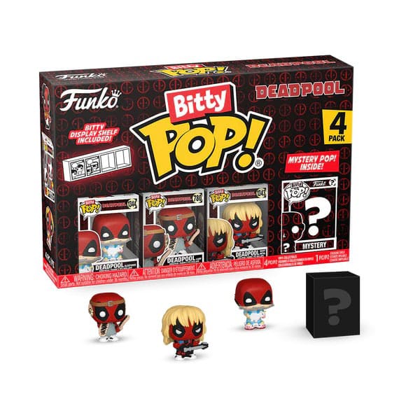 Deadpool Bitty POP Figur 4-Pack Sleepover 2,5 cm