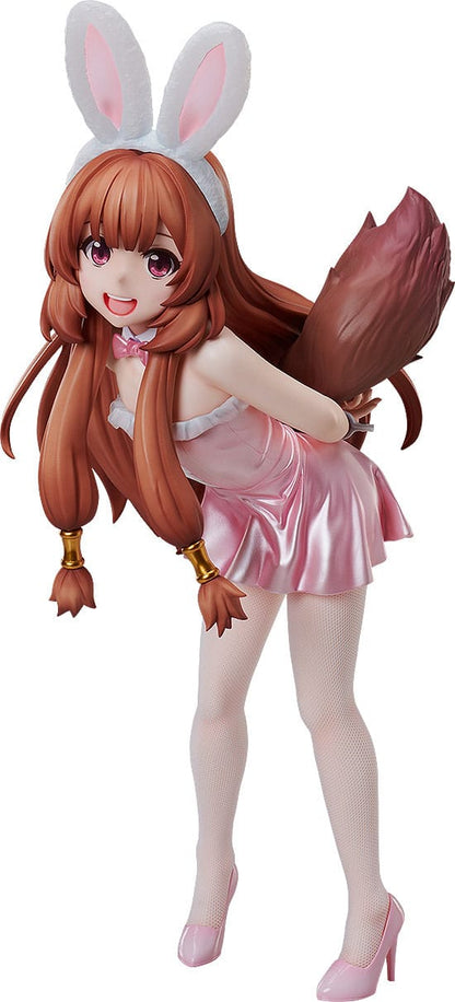 A younger version of Raphtalia in a cute bunny outfit!

From the anime series "The Rising of the Shield Hero" comes a 1/4 scale bunny-style figure of Raphtalia in her younger form. Raphtalia's cute and innocent looks have been faithfully captured in large scale size. The figure comes with both bunny ears and normal ears for two different display options.
In addition to her cute bunny outfit with a gloss finish