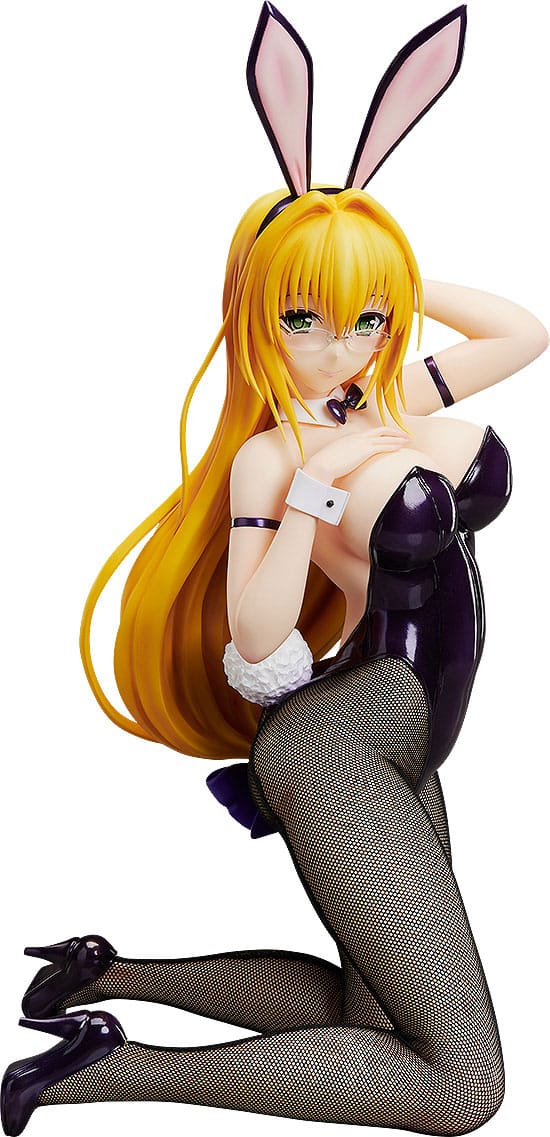 Tearju-sensei joins the bunny harem!

From the popular series "To LOVE-Ru Darkness" comes a new bunny girl figure of Tearju Lunatique! The figure is an impressive 1/4 scale and features real net tights for a realistic look and feel. Enjoy her alluring black-purple bunny suit and impressive physique! Display her with the other 10 previously released figures from the series and Ryoko Mikado: Bunny Ver.