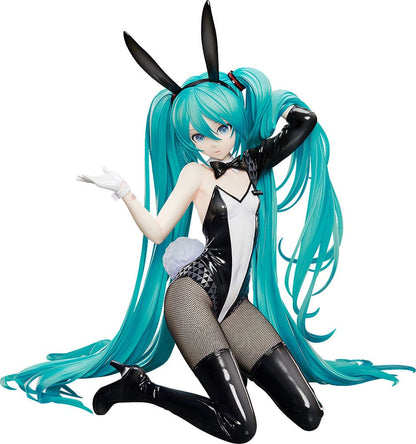 A new bunny style figure of Hatsune Miku based on art by SanMuYYB!

Presenting a new bunny style figure of Hatsune Miku based on a specially drawn illustration by SanMuYYB. The figure features Miku in a cool monotone bunny suit. Details like her delicate hair created with translucent materials