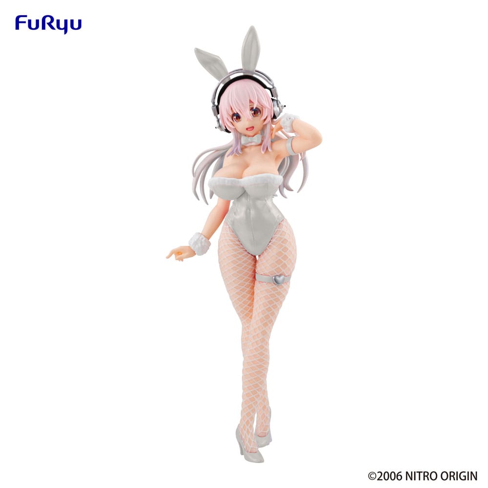 Super Sonico BiCute Bunnies PVC Statue Pearl White Ver. 30 cm