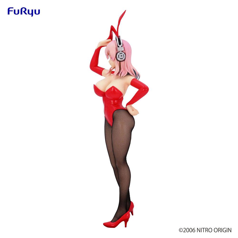 Super Sonico BiCute Bunnies PVC Staty Red Ver. 28 cm