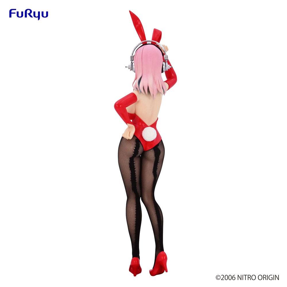 Super Sonico BiCute Bunnies PVC Staty Red Ver. 28 cm