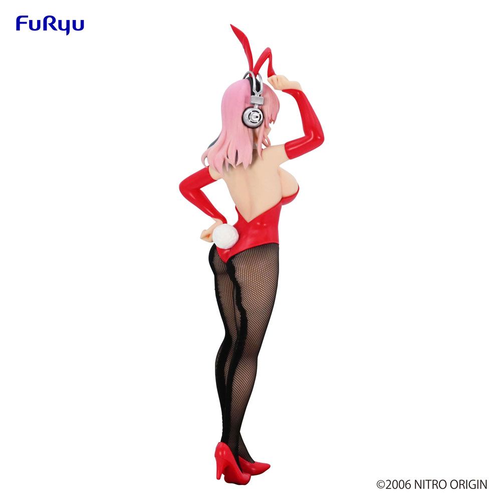 Super Sonico BiCute Bunnies PVC Staty Red Ver. 28 cm