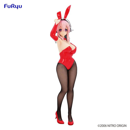 Super Sonico BiCute Bunnies PVC Staty Red Ver. 28 cm