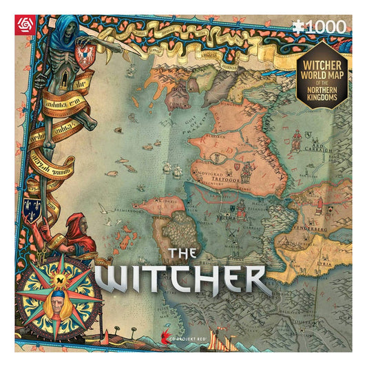 The Witcher 3 Gaming Pussel The Northern Kingdoms (1000 bitar)