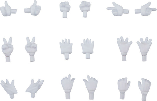 Original Character Parts for Nendoroid Docka Figur Hand Parts Set Vantar Ver. (White)