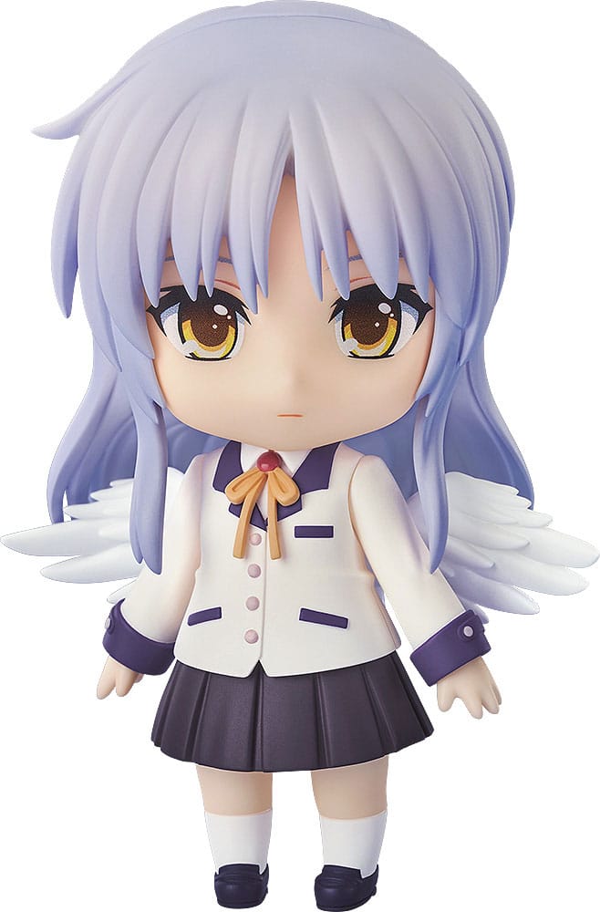 "Thank you for loving me. The gift of life you gave me... Thank you so much."

From "Angel Beats!" comes a Nendoroid of Kanade Tachibana!

Face plates:

- Standard face
- Clone face
- Happy face

Optional parts:

- Hand Sonic
- Wings
- Other optional parts for different poses.